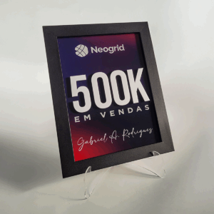 19x26cm - Quadro de Premiação Personalizado