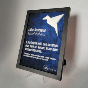 24x33cm - Quadro de Premiação Personalizado