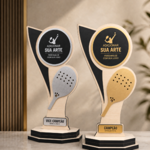 BT01 - Troféu Beach Tennis Personalizado