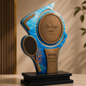BT02 - Troféu Beach Tennis em MDF