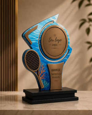 BT02 - Troféu Beach Tennis em MDF 7