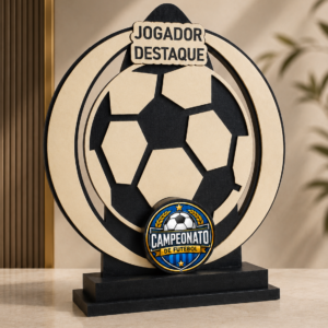 FT04 — Troféu de Futebol Personalizado