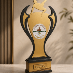 FV07 - Troféu Futevôlei Personalizado com Logo