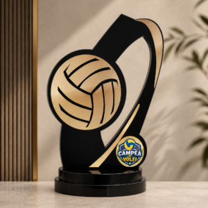 VL02 — Troféu de Vôlei Personalizado