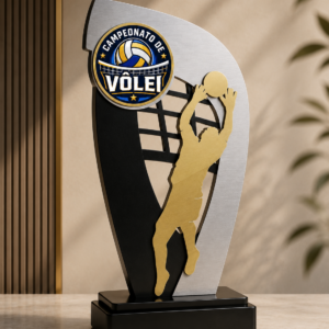 VL03 — Troféu de Vôlei Personalizado