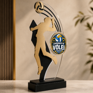 VL04 — Troféu de Vôlei Personalizado