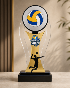 VL06 - Troféu de vôlei personalizado 2