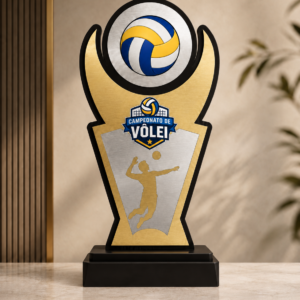 VL08 — Troféu de Vôlei Personalizado