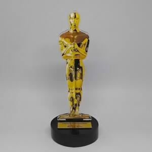 AP54 - TROFÉU PERSONALIZADO ESTILO OSCAR EM ACRÍLICO PARA PREMIAÇÕES
